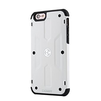 Iphone 6 cases DENISY iphone 6s case 4.7(inch) Heavy Duty Hybrid Shock Proof Fully Protective iPhone Cases cover-white&black