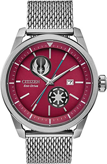 Citizen Men's Star Wars Classic Japanese Quartz Stainless Steel Strap, Gray, 22 Casual Watch (Model: AW1366-83W)