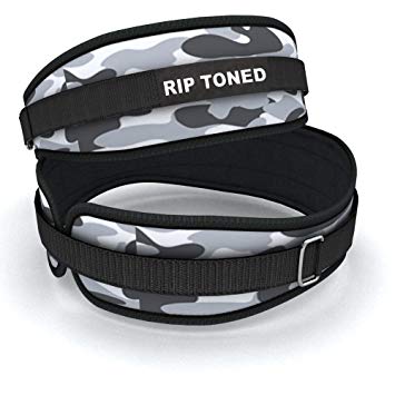 Rip Toned Weight Lifting Belt - 4.5 Inch Workout Belts for Weightlifting, Powerlifting, Bodybuilding, Strength Training - Back Support for Men & Women -For Squats, Clean, Lunges, Deadlift, Bench Press
