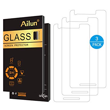 AILUN Screen Protector for Google Pixel 2,[3Pack],0.25 Japanese Glass,2.5D Edge Tempered Glass for Google Pixel 2,Anti-Scratch,Case Friendly,Siania Retail Package