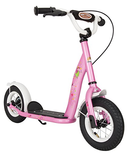 BIKESTAR® Original Safety Pro Sport Push Kick Scooter with brakes, mudguard and air tires for Kids 5 year old children boys and girls ★ Classic Edition with Alloy Wheels 10 Inch ★