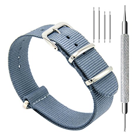CIVO Watch Bands NATO Premium Ballistic Nylon Watch Strap with Top Spring Bar Tool and Spring Bars Bonus