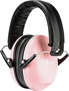 ProCase Kids Ear Protection, SNR 27dB Noise Cancelling Headphones for Kids, Sound Proof Hearing Protection Noise Reduction Ear Muffs for Fireworks, Autism, Reading, Concerts -Lightpink