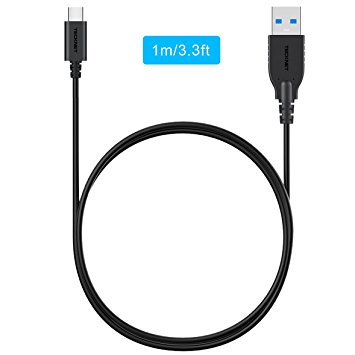 TeckNet® USB 3.0 Type C (USB-C) to Type A (USB-A) 1M (3.3 feet) USB Fast Charge & Data Transfer Cable For Apple New Macbook 12 Inch, Nokia N1, Chromebook Pixel 2015 and Other Type-C Supported Devices