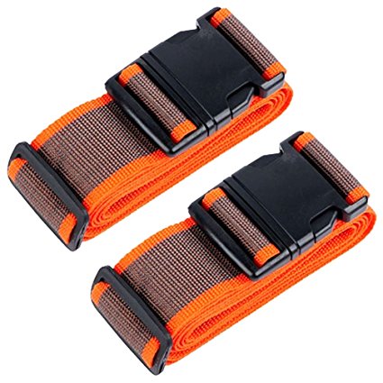 SamTaiker Luggage Straps Suitcase Belts Travel Bag Accessories of 2 Pack