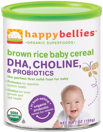 Happy Family happy bellies Baby Cereal - Brown Rice - 7 oz