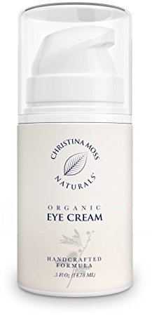 Eye Cream Moisturizer Organic & Natural Ingredients. Anti Wrinkle Anti Aging Firming Skin Care For Under Eyes. Unscented.