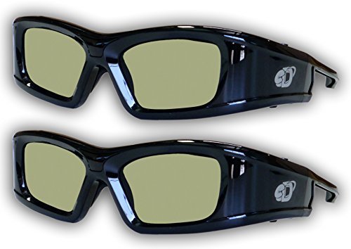 SAMSUNG 2 PACK Compatible eDimensional RECHARGEABLE 3D Glasses for 2011-15 Bluetooth 3D TV’s
