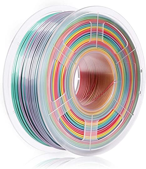 SUNLU Rainbow PLA Filament 1.75mm 3D Printer Filament 3D Pens 1KG PLA Filament  /- 0.02 mm (Rainbow)