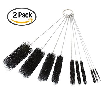 Dxg 8.2 Inch Nylon Tube Brush Set Cleaning Brush Set for Drinking Straws, Glasses, Keyboards, Jewelry Cleaning, Set of 20