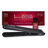 HSI PROFESSIONAL 1 CERAMIC TOURMALINE IONIC FLAT IRON HAIR STRAIGHTENER FREE GLOVE  POUCH AND travel size Argan Oil Leave In Hair Treatment WORLDWIDE DUAL VOLTAGE 110v-220v 1 inch 3rd Generation