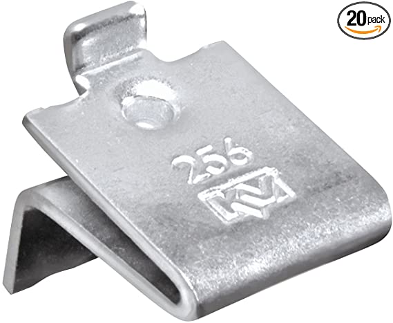 Knape & Vogt Knape and Vogt Adjustable Steel Pilaster Shelf Support Clip Zinc (Pack of 20)