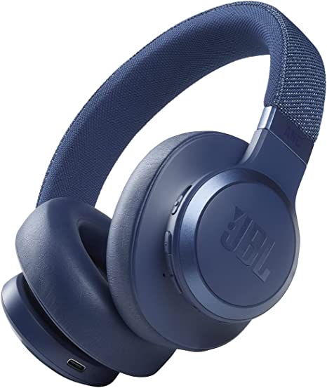 JBL Live 660 Wireless Over Ear Noise Cancelling Headphones Blue