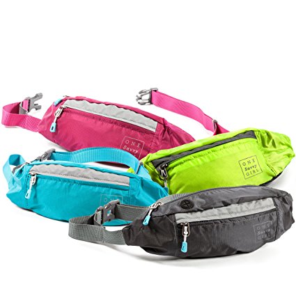 Fanny Packs for Women - Slim Yet Spacious Waist Pack w/ Multiple Compartments and Headphone Cord Access - Lightweight Fannie Belt Hip Bag Great for Hiking, Walking, Biking, Running, Travel, & More