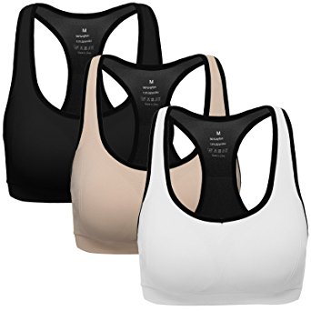 Mirity Women Racerback Sports Bras - Medium Impact Workout Gym Activewear Bra