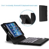 Fire 7 2015 Keyboard Case - MoKo Wireless Bluetooth Keyboard Cover Case for Amazon Kindle Fire 7 inch Display Tablet 5th Generation - 2015 Release Only BLACK