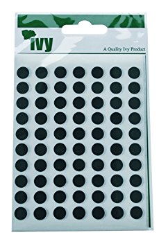 Ivy Black Sticky Dots 8mm 232660