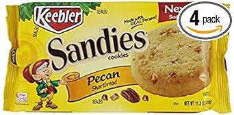 Keebler, Sandies, Shortbread Cookies, Pecan (Pack of 4)