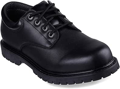 Skechers Men's Work Cottonwood Cantix Leather Slip Resistant Shoe Food Service