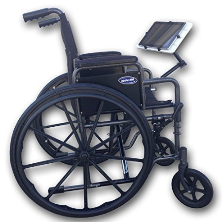 Heavy Duty Clamp Desk Table Wheelchair Stroller Mount for 7 - 13 Tablet  Ipad