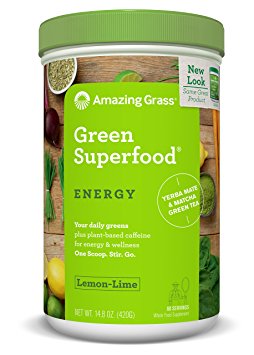 Amazing Grass Green Superfood Energy Lemon Lime, 60 Servings, 14.8 Ounces