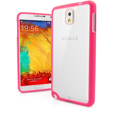 Galaxy Note 3 Case MagicMobile Ultra Thin Slim Clear Case for Galaxy Note 3 Protective Cover Armor TPU Bumper Frame Case for Samsung Galaxy Note 3 Transparent Crystal Back Cover - Pink