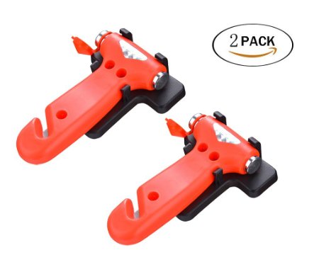 Yookat Auto Hammer/ Car Window Breakers Safety Antiskid Hammers Window Punch Emergency Tool Rescue Disaster Escape Life-Saving Hammers (Red)