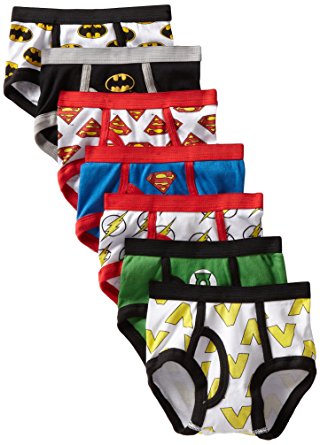 Handcraft Little Boys'  Justice League Logo Brief (Pack of 7)