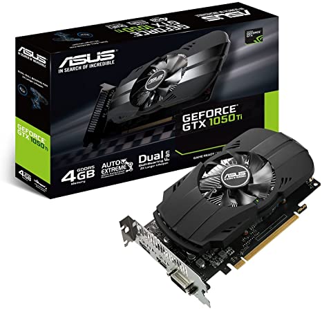 ASUS 4712900570175 Nvidia Geforce GTX 1050 Ph-GTX1050TI-4G 4 GB GDDR5 Memory Electronic Reference Device