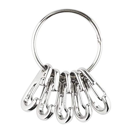 Swatom Mini SF Alloy Carabiner Clip Tiny Spring Snap Hook Carabiners for Backpack Camping Bottle Using Keychains Accessories(10pcs)