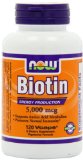 NOW Foods Biotin 5000mcg 120 Vcaps