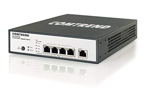 Comtrend High Power 5-Port 802.3at PoE  Gigabit Ethernet Switch ES-7201POE
