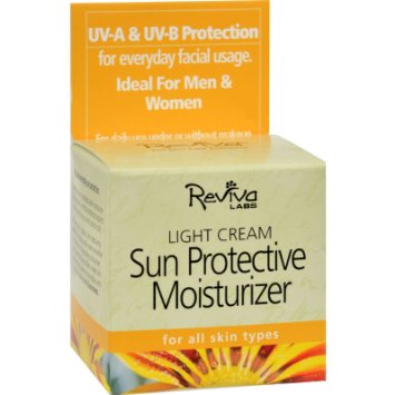 Reviva Labs: Sun Protective Moisturizer Light Cream, 1.5 oz