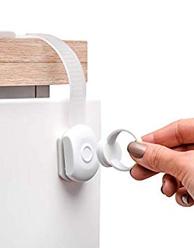 Mekudos Child Proof Cabinet Locks - Baby Safety - Magnetic Fridge Lock - 4 Pack   1 Key