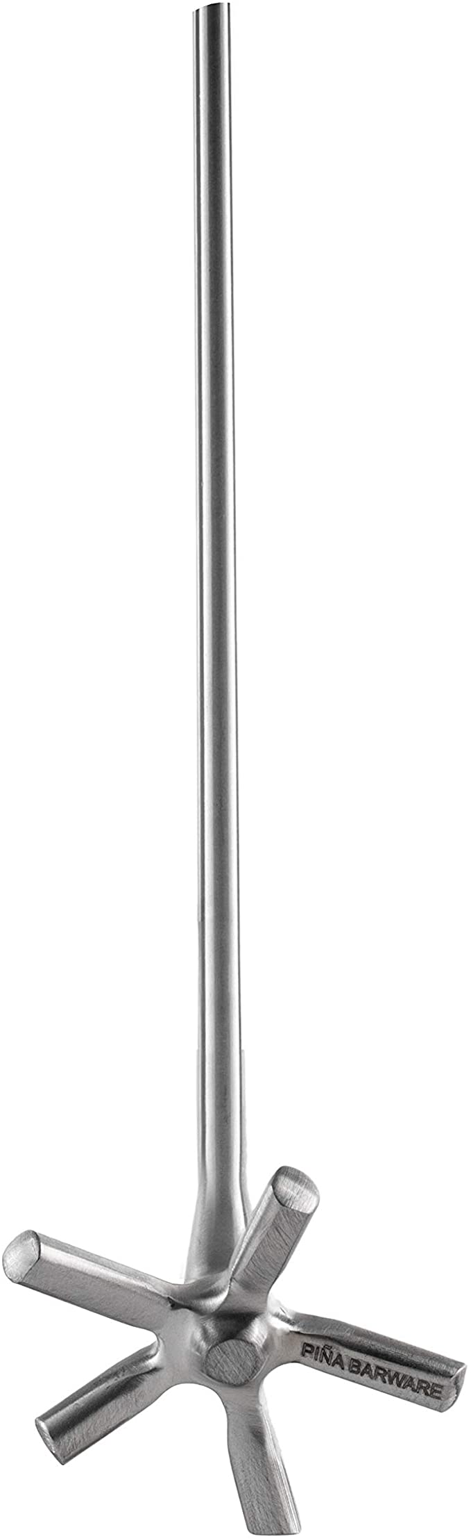 Piña Barware Swizzle Stick Stirrer - Stainless Steel with Smooth Matte Finish (One Swizzle Stick)