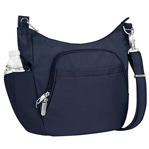 Travelon Anti-Theft Cross-Body Bucket Bag, Midnight, One Size