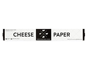 Formaticum Cheese Storage Paper with Adhesive Labels, Package of 15, 11 by 14-Inch