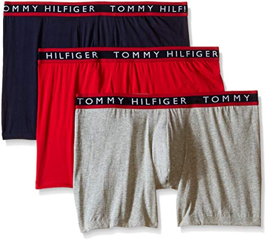 Tommy Hilfiger Men's Underwear 3 Pack Cotton Stretch Boxer Briefs