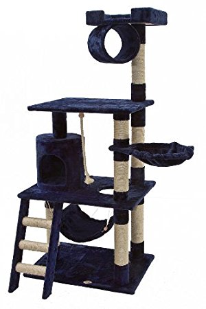 Go Pet Club Cat Tree Furniture 62 in. High