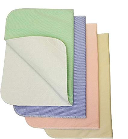 Nobles Reusable / Washable Bed Pads / Chair Pads Incontinence Small Underpad - 17x24 - 4 Pack