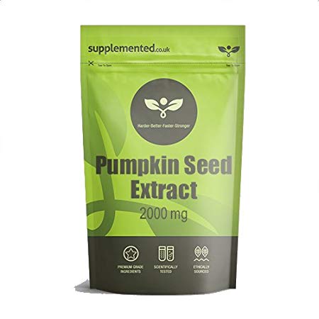 Pumpkin Seed Extract 2000mg 180 Capsules Powder Extract From Pumpkin Seed Oil