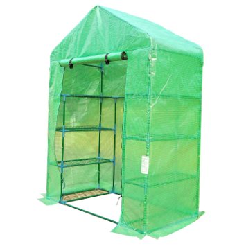 Outsunny 6.5' x 4.67' x 2.5' Outdoor Compact Walk-in Greenhouse