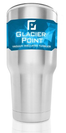Glacier Point 30oz Vacuum Insulated Stainless Steel Tumbler, Double Walled Construction, Zero Condensation!