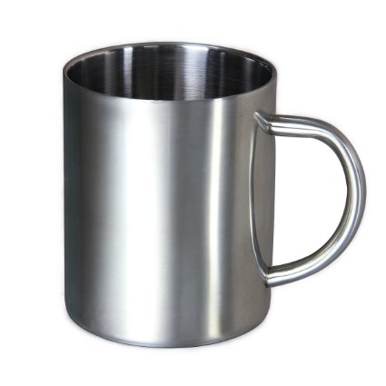 Housavvy Stainless Steel Coffee Mugs Cappuccino Cups Tea Cup Double Wall Food Grade Durable Safe - 14 OZ