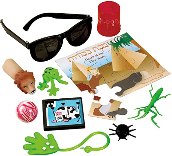 Rite Lite Passover Bag of Plagues for Pesach Seder - Fun for Kids and Family