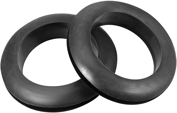 uxcell Wire Protector Oil Resistant Armature Rubber Grommet 35mm Inner Dia 15Pcs Black