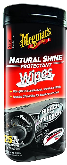 Meguiar's G4100 Natural Shine Protectant Wipe (25 wipes)