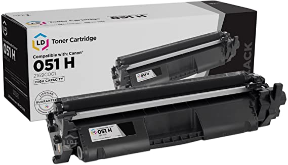 LD Compatible Toner Cartridge Replacement for Canon 051H 2169C001 High Capacity (Black)