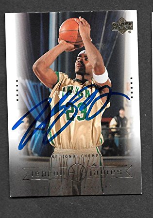 Lebron James i Autographed Signed 2003 Upper Deck rookie Card -- COA - (Near Mint Condition)5