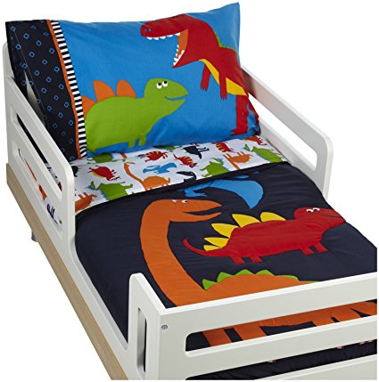 Carter's 4 Piece Toddler Bed Set, Prehistoric Pals